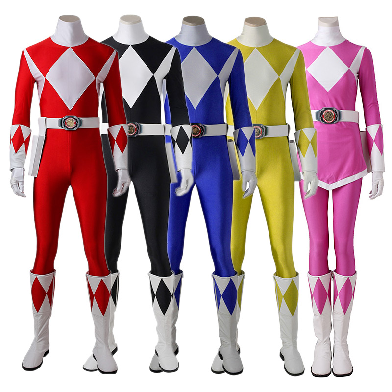 Black Mighty Morphin Power Ranger Costume