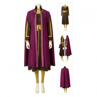 Anna Queen Cosplay Costume Frozen II Cosplay Suits