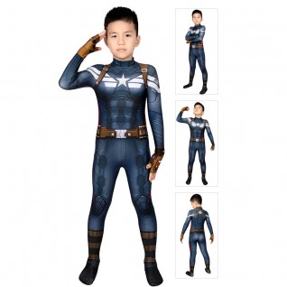 Captain America Costume for Kids Steve Rogers Cosplay Bodysuits