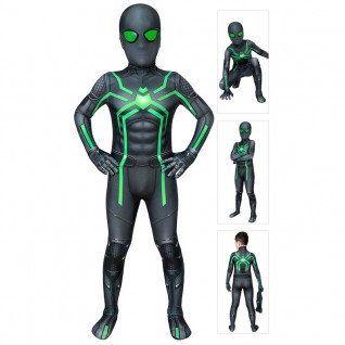 SpiderMan Suit for Kids PS4 Stealth Big Time Cosplay Costume