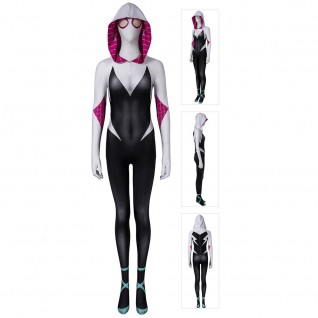 Spider Gwen Suit Spider-Man Into the Spider-Verse Cosplay Costume