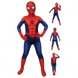 Classic Ultimate Spider-Man Suit for Kids Spiderman Cosplay Costume