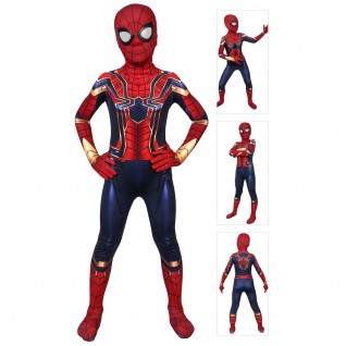 Iron Spiderman Suit for Kids Avengers Endgame Cosplay Costume