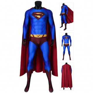 Superman Cosplay Costume Superman Returns Clark Kent Jumpsuit