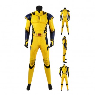 Wolverine Yellow Suit Deadpool 3 James Logan Howlett Halloween Cosplay Costume