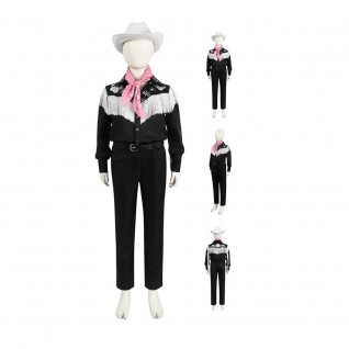 Cowboy Ken Cosplay Suit Barbie Ken 2023 Film Costume for Kids