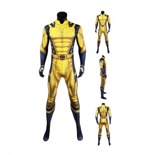 Deadpool 3 Yellow Cosplay Suit Wolverine Jumpsuit