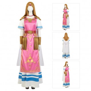 Super Smash Bros Suit The Legend of Zelda Dress New Princess Zelda Cosplay Costume