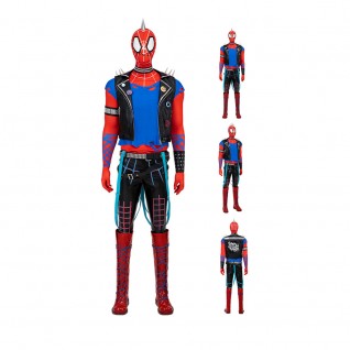 Spider-Punk Hobart Brown Costume Dexule Spider-Man Across the Spider-Verse Cosplay Suit