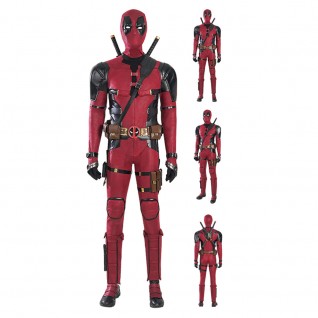 New Deadpool Wade Winston Halloween Red Cosplay Costume Deadpool 3 Suit
