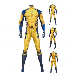 Wolverine Cosplay Jumpsuit Deadpool 3 Hugh Jackman Costumes Yellow Suit