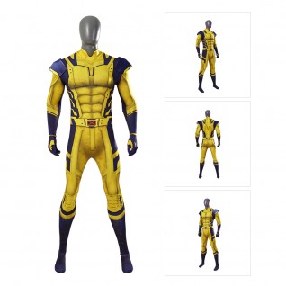 Deadpool 3 Wolverine Cosplay Costume Logan Howlett Halloween Jumpsuit