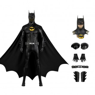 Batman Suit Michael Keaton Cosplay Costume Halloween Set