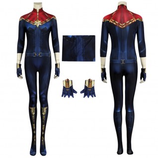 Carol Danvers Cosplay Jumpsuit The Marvels Costume Captain Marvel 2 for Women