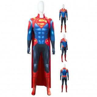 Superboy Cosplay Costume Superman Kal-El Son Halloween Jumpsuit