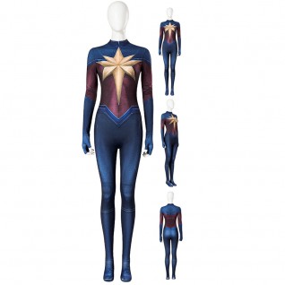 The Marvels Cosplay Costumes Blue Cosplay Jumpsuit for Female