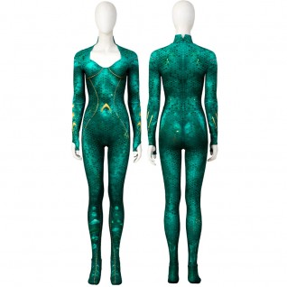 Mera Green Cosplay Jumpsuits Aquaman and the Lost Kingdom Costume for Women
