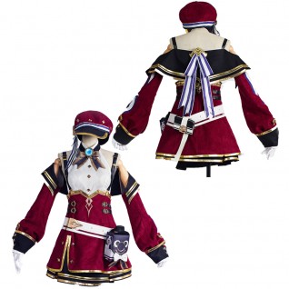 Charlotte Cosplay Costume Game Genshin Impact Suits