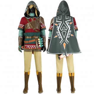 The Legend of Zelda Tears of the Kingdom Suit Link Hylian Tunic Cosplay Costume