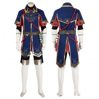The Legend of Zelda Tears of the Kingdom Suit Link Royal Guard Cosplay Costume for Halloween