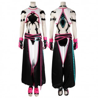 Game Street Fighter 6 Suit Juri Cosplay Costume for Halloween