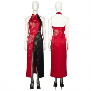 Resident Evil 4 Remake Cosplay Suit Ada Wong Cheongsam Dress