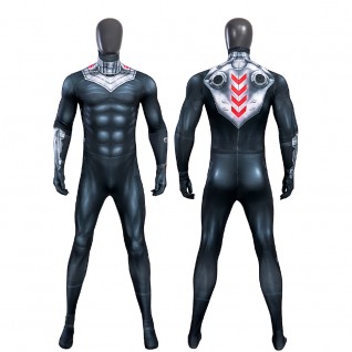 The Sea King Costumes Black Manta Cosplay Jumpsuit