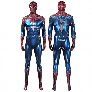 Spiderman Resilient Suit Peter Parker Costume Spider-Man PS4 Cosplay Jumpsuit