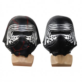 Kylo Ren Latex Mask Star Wars The Rise of Skywalker Helmet