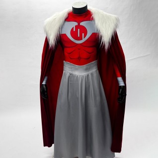 Invincible Thragg Costume Printed Jumpsuit Viltrumite Superhero Suit Full Set Adult