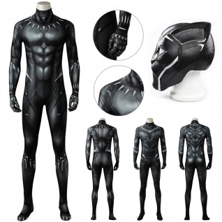 Ready To Ship Black Panther Cosplay Costumes Adult Classic Black Panther Suits