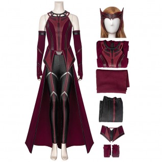 Clearance Sale - Ready To Ship - Female XXXL Size Wanda Maximoff Costume Scarlet Witch Cosplay Suit without Cloak